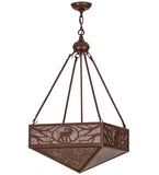 18"Sq Lone Elk Inverted Pendant