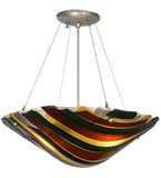 18"W Metro Fusion Penna Di Pavone Modern Inverted Pendant