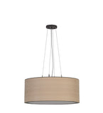 24"W Cilindro White Oak Veneer Lodge Pendant