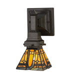 5"W Sierra Tiffany Prairie Mission Wall Sconce