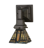 5"W Sierra Tiffany Prairie Mission Wall Sconce