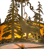 19"W Wildlife Semi-Flushmount