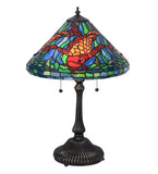 24.5"H Tiffany Koi Table Lamp