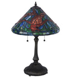 24.5"H Tiffany Koi Table Lamp