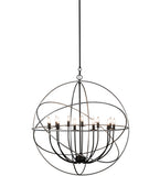 36"W Atom Enerjisi 12 Lt Contemporary Chandelier