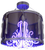 26"W Purple Haze Contemporary Glam Pendant