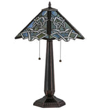 24.5"H Tiffany Glasgow Bungalow Table Lamp