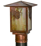 7"Sq Seneca Winter Pine Post Mount