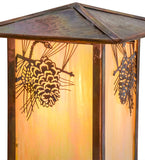 7"Sq Seneca Winter Pine Post Mount