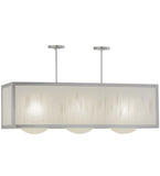 44"L Quadrato Convex 3 Lt Modern Oblong Pendant