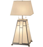 31"H Double Bar Mission Table Lamp
