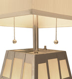 31"H Double Bar Mission Table Lamp
