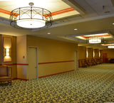 53"W Aspen Contemporary Semi-Flushmount