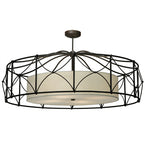 53"W Aspen Contemporary Semi-Flushmount