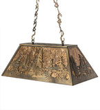33"L Tall Pines Island/Billiard Oblong Pendant