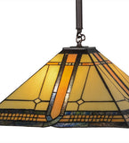 17.5"Sq Sierra Prairie Mission Pendant