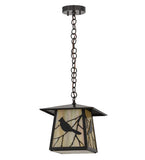 11.5"Sq Stillwater Song Bird Outdoor Pendant