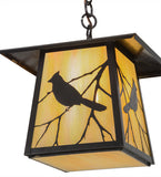 11.5"Sq Stillwater Song Bird Outdoor Pendant