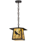 11.5"Sq Stillwater Song Bird Outdoor Pendant
