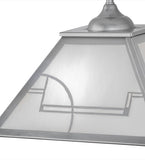 16"Sq Revival Deco Contemporary Pendant
