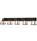 58"W Mission Prime 5 Lt Arts & Crafts Vanity Light