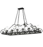66"L Carlotta 12 Lt Oblong Victorian Chandelier