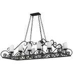 66"L Carlotta 12 Lt Oblong Victorian Chandelier