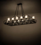 66"L Carlotta 12 Lt Oblong Victorian Chandelier