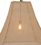 28"Sq Empire Square Bell Textrene Fabric Pendant