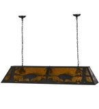 61"L Buffalo Lodge Island/Billiard Pendant