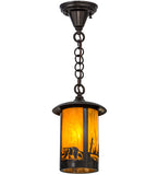 8"W Fulton Bear Creek Outdoor Pendant
