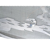 30"W X 30"H Fly Fishing Creek Arched Metal Fireplace Screen