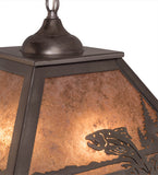 16"Sq Fly Fishing Ceiling Pendant