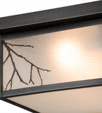 12"Sq Hyde Park Branches Outdoor Flushmount