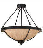 24"W Freya Traditional Semi-Flushmount