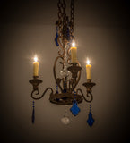 20"W Peak 3 Lt Victorian Chandelier