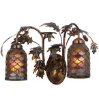 20"W Oak Leaf & Acorn 2 Lt Wall Sconce