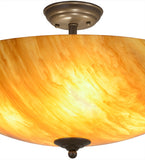 24"W Madison Traditional Semi-Flushmount