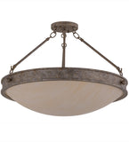 22"W Dionne Contemporary Semi-Flushmount