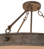 22"W Dionne Contemporary Semi-Flushmount