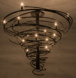 48"W Cyclone 14 Lt Contemporary Chandelier