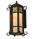 12"W Mission Caprice Oudoor Lantern Wall Sconce