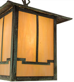 9"Sq Seneca Valley View Outdoor Pendant