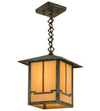 9"Sq Seneca Valley View Outdoor Pendant