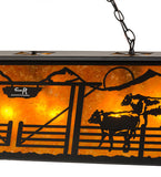 48"L Personalized Ranch Island/Billiard Oblong Pendant