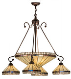 36"W Crestwood 5 Lt Chandelier