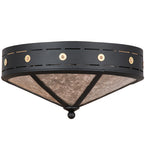 24"W Craftsman Target Lodge Flushmount