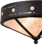 24"W Craftsman Target Lodge Flushmount