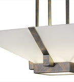 20"Sq Grayling Contemporary Semi-Flushmount