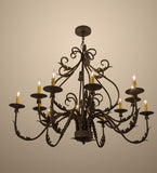 48"W French Elegance 12 Lt Victorian Chandelier